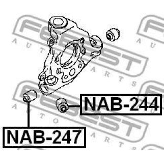 Сайлентблок FEBEST NAB-247 фото