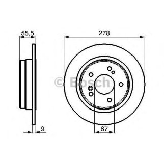 Диск тормозной задний BOSCH 0 986 478 325 фото