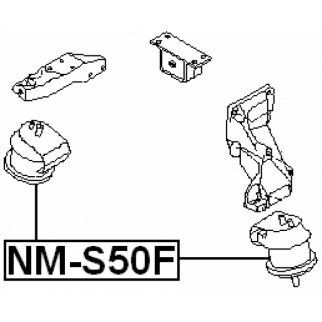 Опора двигателя FEBEST NM-S50F фото 2