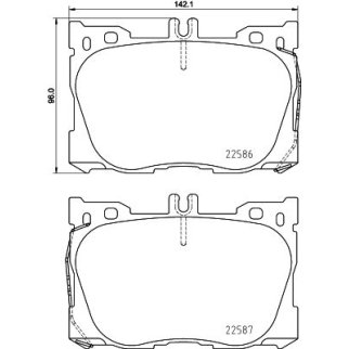 Колодки торм. для а/м Mercedes GLC (X253) (15-) диск. перед. AMG (PF 4401) фото 3