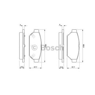 Колодки тормозные BOSCH _0 986 424 464 фото
