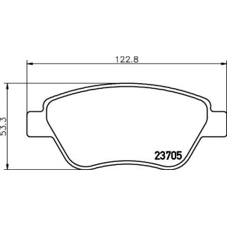 Колодки пер.FIAT IDEA 1.2 16V 04=> фото