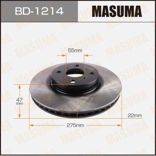 Диск тормозной Masuma BD-1214 фото
