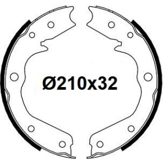 Колодки ручного тормоза к-кт TRIALLI GF 4611 фото 3