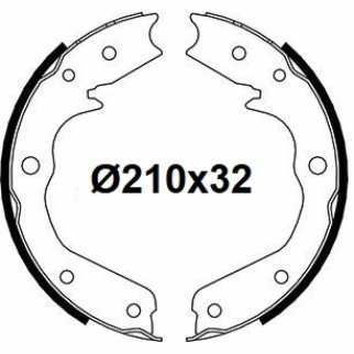 Колодки ручного тормоза к-кт TRIALLI GF 4611 фото 3