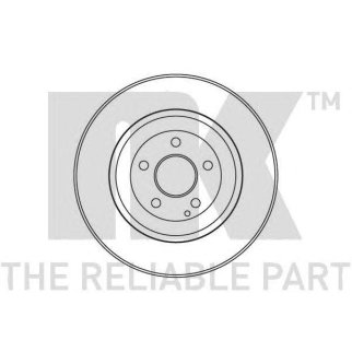 Диск тормозной передний вентилируемый NK 203380 фото