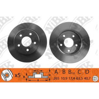 Диск тормозной NiBK RN1189 фото