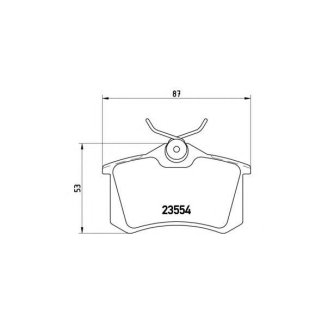Колодки тормозные задние дисковые к-кт Brembo P 85 020 фото