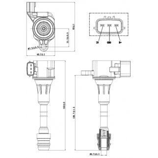 Катушка зажигания FEBEST 02640-001 фото 2