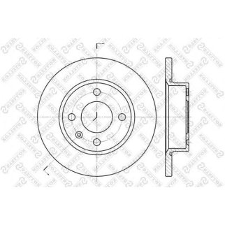 6020-4305-SX_диск тормозной передний! Skoda Felicia, VW Caddy 1.6/1.9 D 94> фото