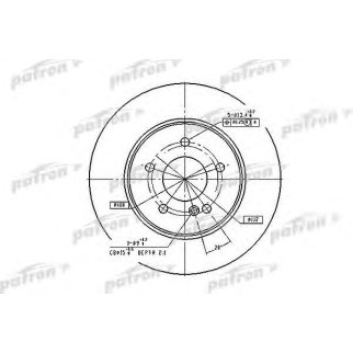 Диск тормозной PATRON PBD2813 фото