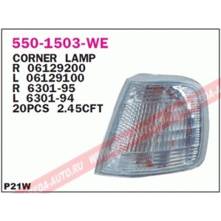 Фонарь указателя поворота лев PEUGEOT: 405 06.87- фото