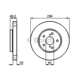 Тормозной диск передний (цена за 1 шт.) фото