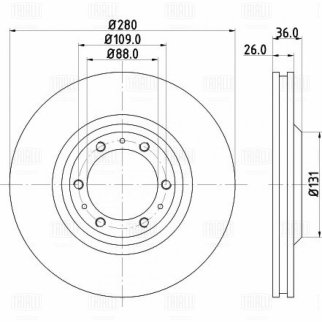 Диск тормозной TRIALLI DF 270303 фото 3