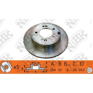 Диск тормозной задний NiBK RN1476 фото