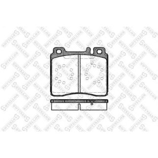 431 000B-SX_колодки дисковые п.! с антискрип. пл. MB W140 2.8-6.0/3.0TD/3.5TD 91> фото