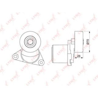 Ролик приводного ремня LYNXauto PT-3201 фото