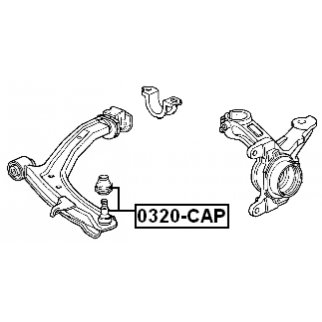 Опора шаровая FEBEST 0320-CAP фото 2