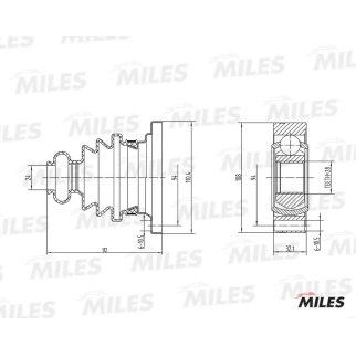 ШРУС MB VITO W638/OPEL OMEGA A 2.0-3.0 85-03 внутр. фото 3