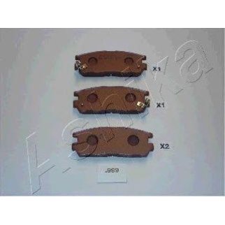 Колодки тормозные задние дисковые к-кт ashika 51-09-999 фото