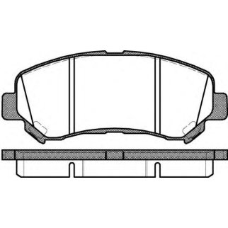 Колодки тормозные передние к-кт REMSA 1318.00 фото