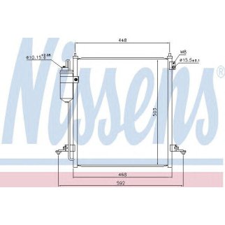 Радиатор кондиционера Nissens 940610 фото