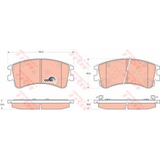 Колодки тормозные передние к-кт TRW GDB3310 фото