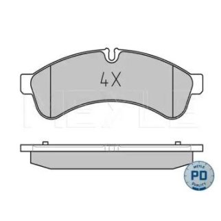 Колодки тормозные к-кт Meyle 025 292 3122PD фото