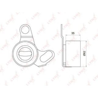 Ролик ГРМ LYNXauto PB1064 фото