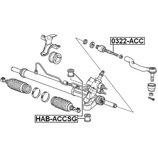 Тяга рулевая FEBEST 0322-ACC фото 2