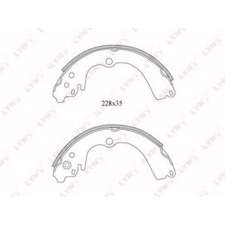 Колодки тормозные задние дисковые к-кт LYNXauto BS-7101 фото