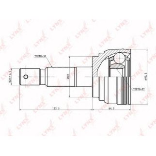 ШРУС наружный LYNXauto CO7536 фото