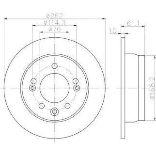 Диск тормозной задний TEXTAR 92161703 фото