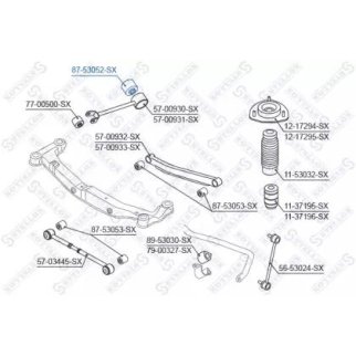 87-53052-SX_сайлентблок зад. продол. рычага! KIA Sportage aII &4WD 04> фото