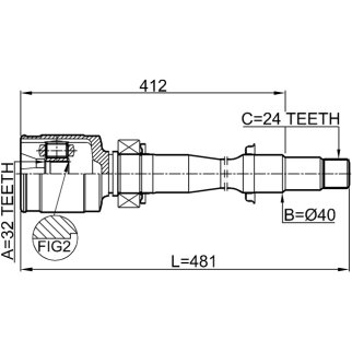 ШРУС ВНУТРЕННИЙ ПРАВЫЙ 32X40X24 () FEBEST фото 2