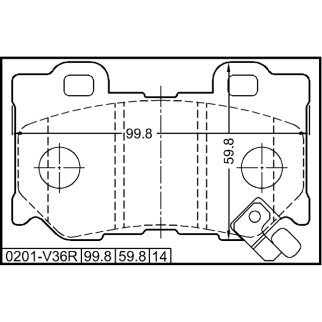 Колодки зад.NISSAN G35/37/25 SEDAN V36 2006-2015 фото 2