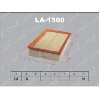 Фильтр воздушный LYNXauto LA-1560 фото