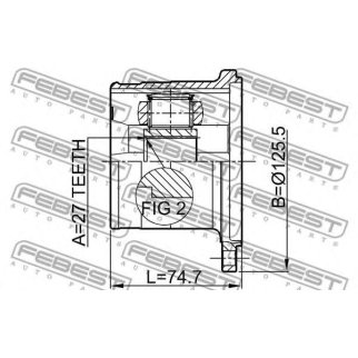 ШРУС внутренний FEBEST 0211-WD21 фото