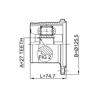 ШРУС внутренний FEBEST 0211-WD21 фото 2