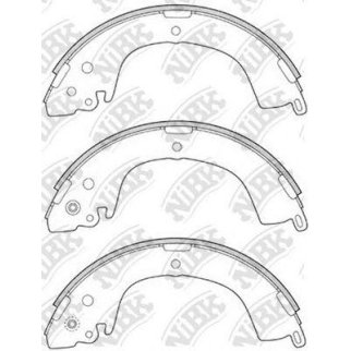Колодки барабанные к-кт NiBK FN6718 фото