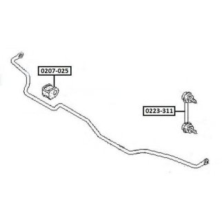 Втулка заднего стабилизатора ASVA 0207-025 фото