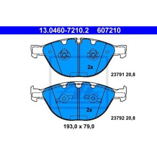 Колодки тормозные дисковые передн, BMW: 5 535 d/540 i/550 i/M 03-10, 5 Touring 535 d/550 i/M 04-, 6 635 d/650 i/M 04-, 6 кабрио 635 d/650 i/M 04-, 7 745 d 01- фото