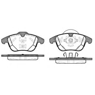 1482 00_колодки дисковые передние! Land Rover Range Rover Evoque 2.0/2.2/2.2TD 11> фото