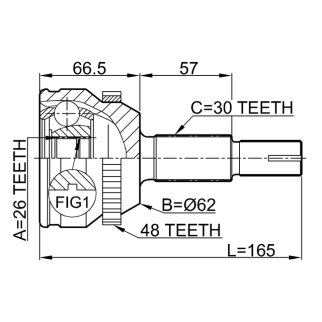 0110-MCV30A48_ШРУС наружный к-кт! АКПП Lexus ES300, Toyota Alphard/Camry фото 2