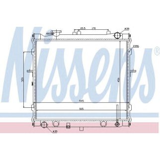 Радиатор основной Nissens 66642 фото