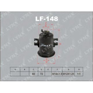 Фильтр топливный LYNXauto LF-148 фото