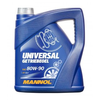 Масло трансмиссионное MANNOL UNIVERSAL 80W90 GL-4 4л. фото 1