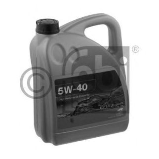 Масло моторное FEBI High Perfomance Engine Oil 5W-40 синтетическое 5 л 32938 фото