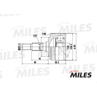ШРУС наружный MILES GA20245 фото 3