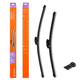 Щетки стеклоочистителя (к-кт) AirLine AWB-BK-550-400K фото